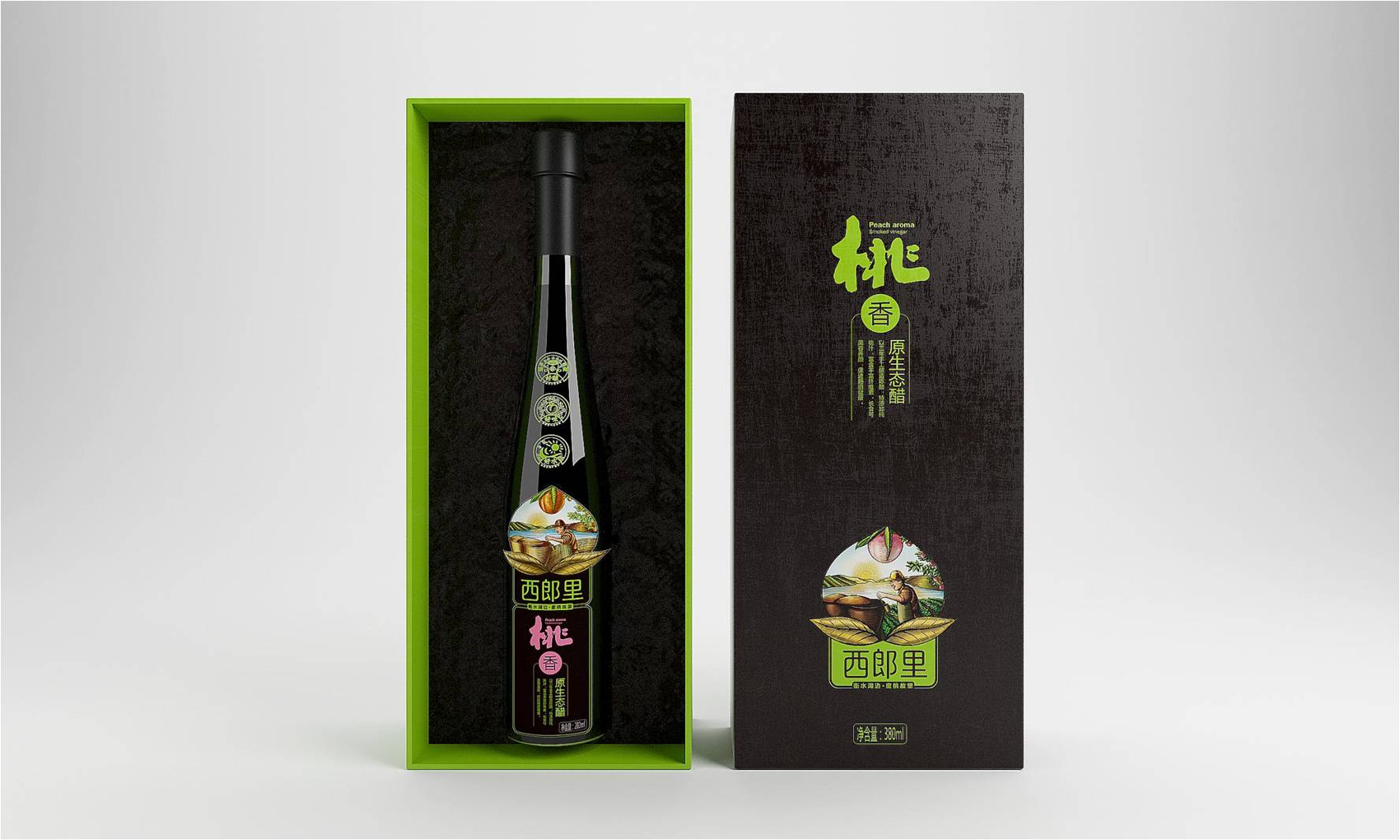 西郎里桃香醋—徐桂亮品牌设计