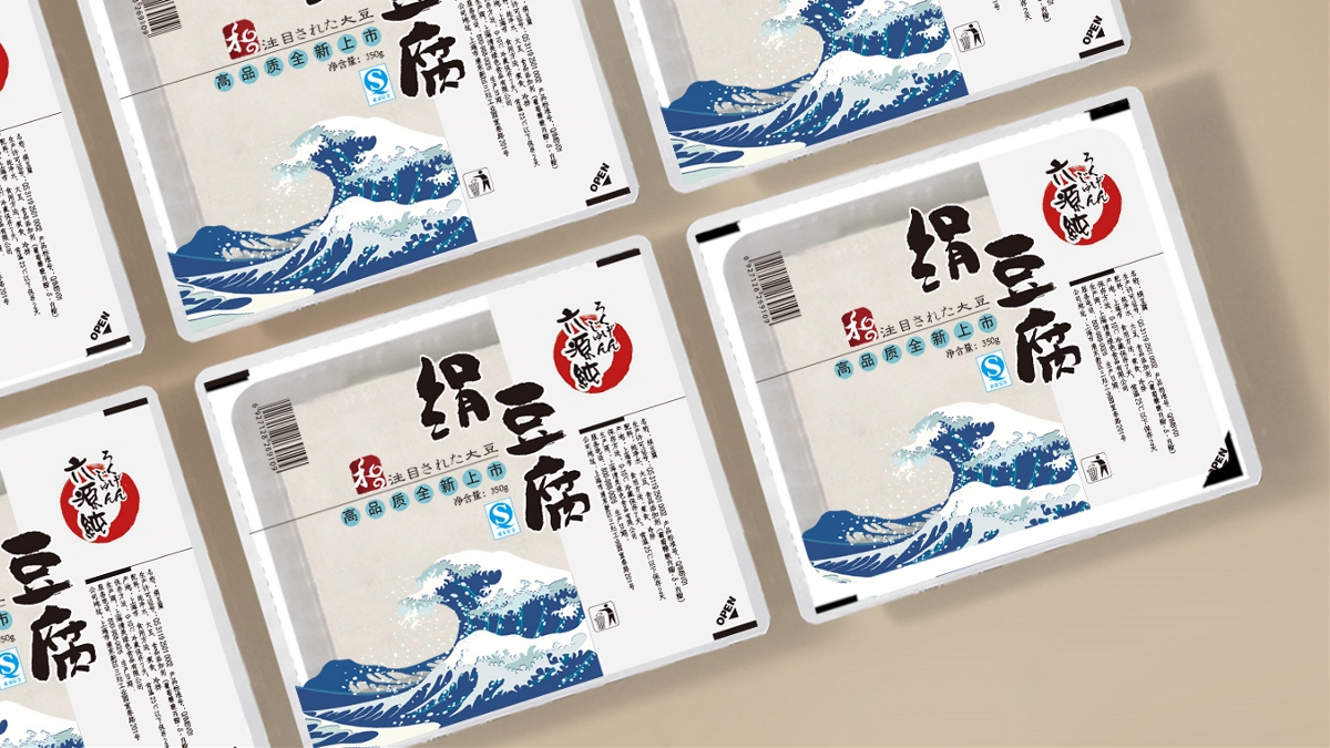 日本六源纯豆腐包装设计 | 摩尼视觉原创