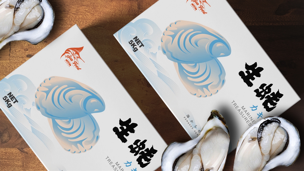 日式海产品系列包装设计 | 摩尼视觉原创