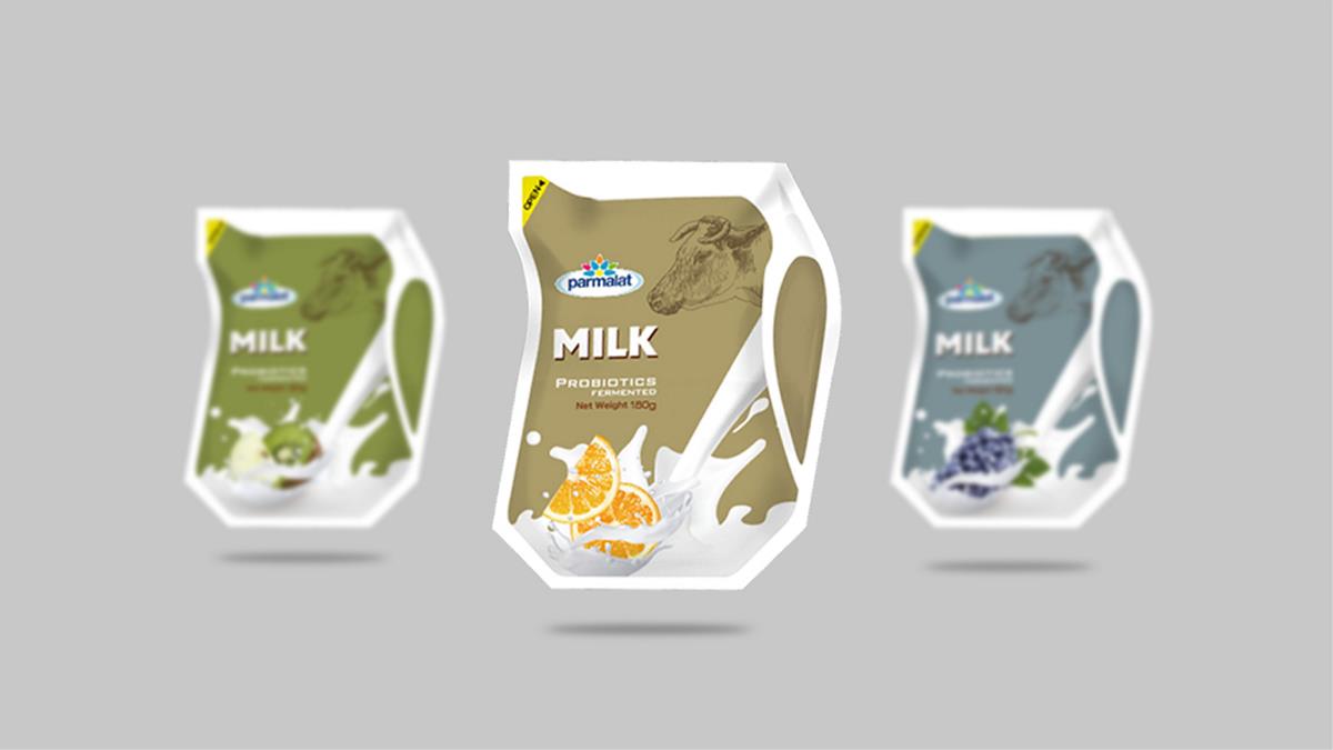 爱克林风味酸牛奶-系列包装设计｜摩尼视觉原创
