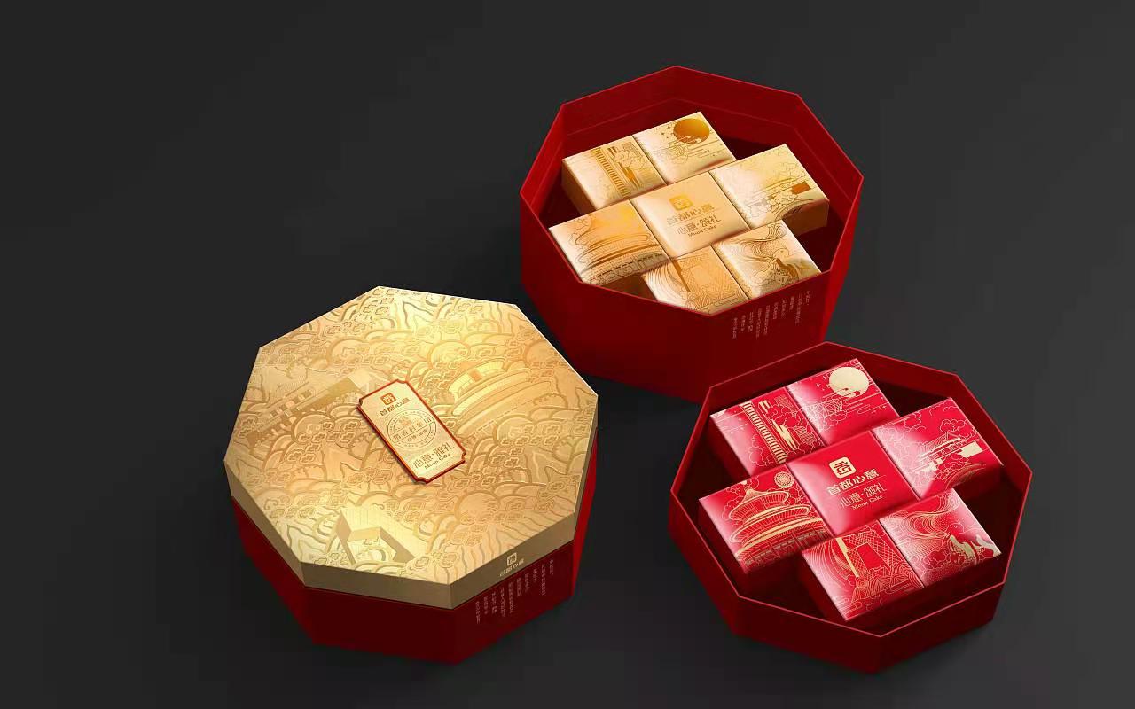 稻香村集团首都心意2021月饼包装设计