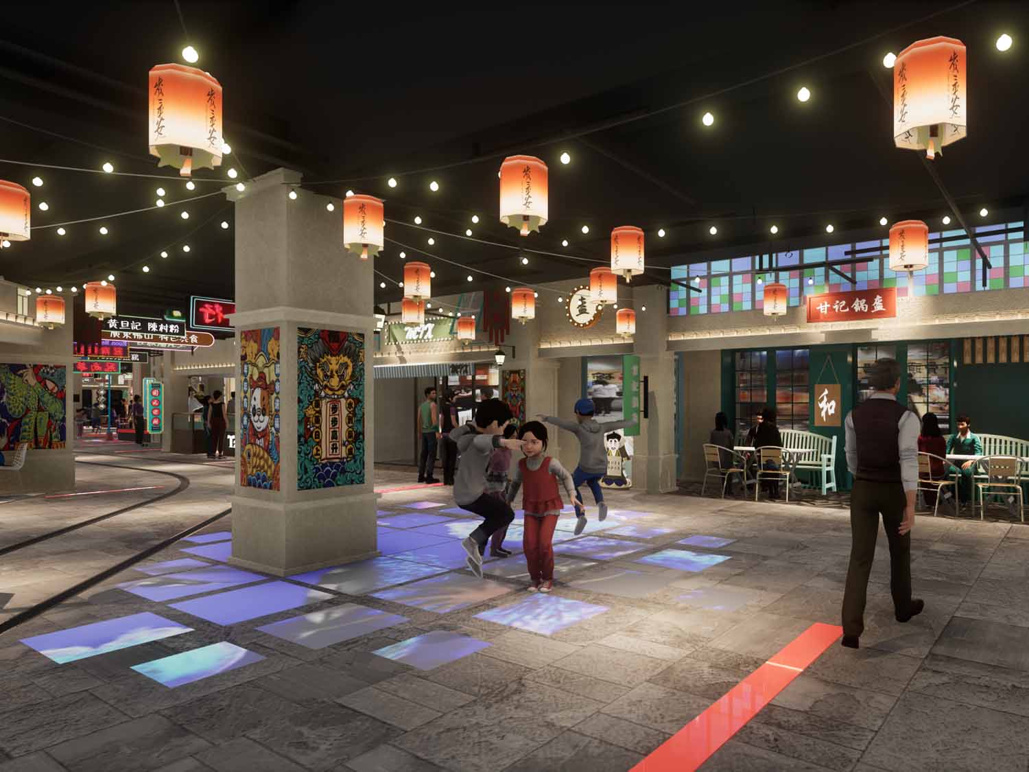 佛山月星环球港·美味行主题街区 | 派沃商业设计
