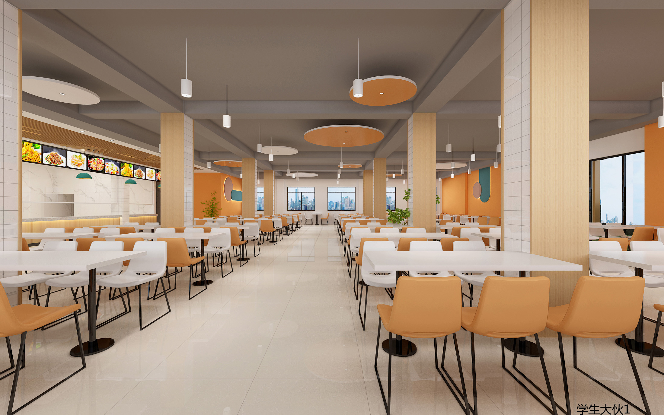 大学食堂设计\餐饮空间设计
