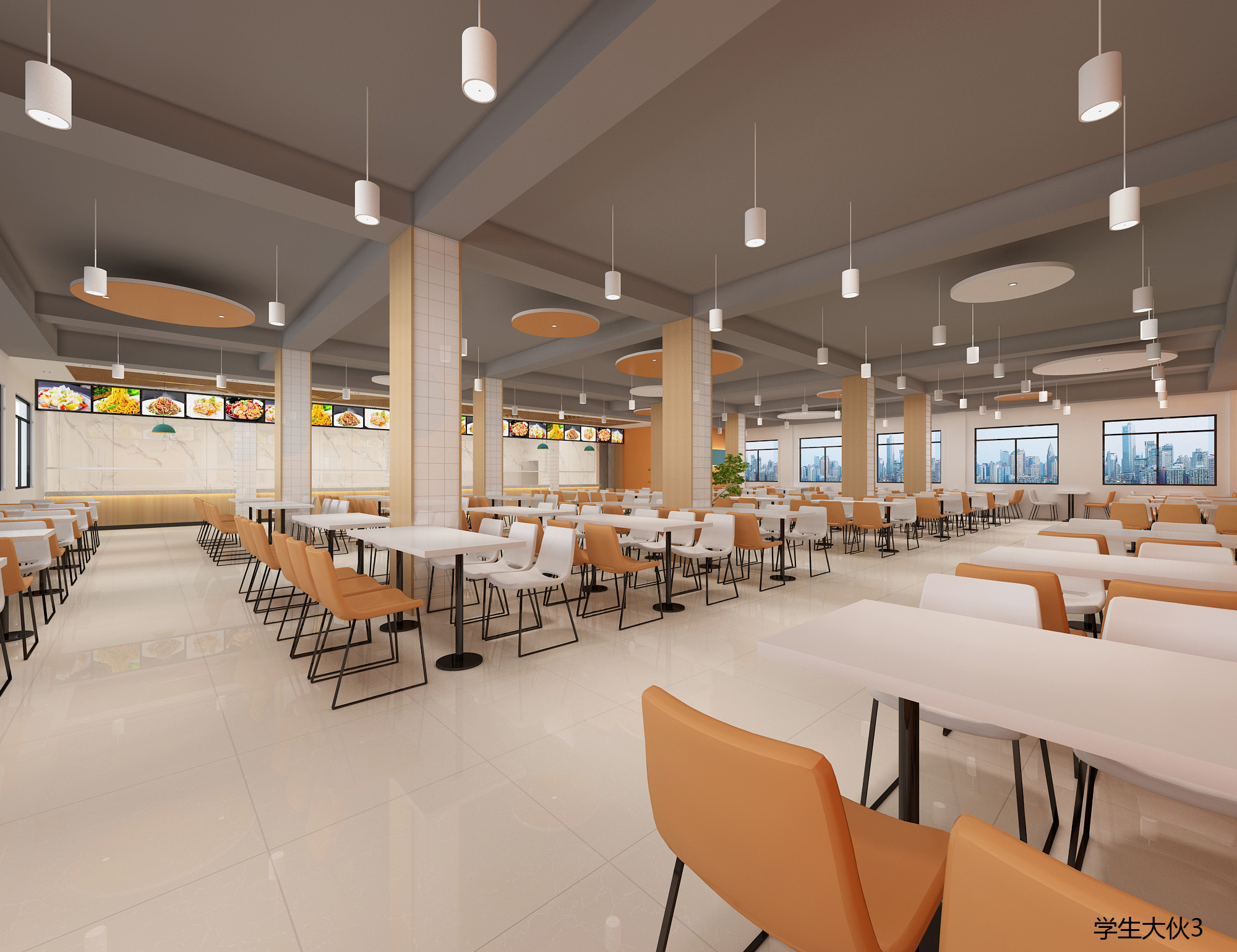 大学食堂设计\餐饮空间设计