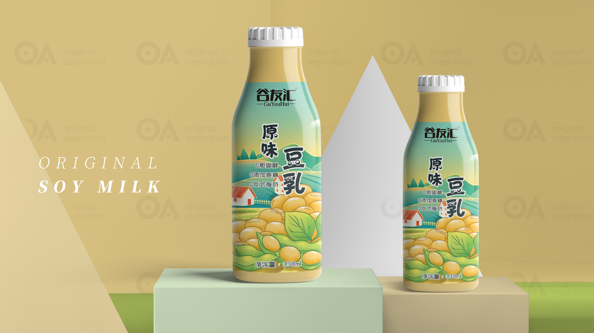 O.A.包装设计-原味豆乳