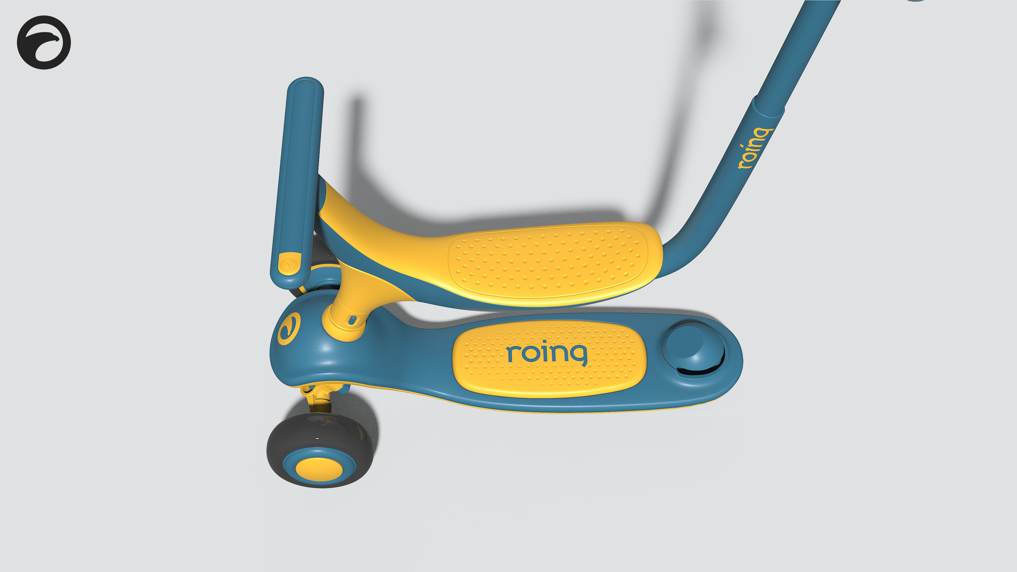 哈士奇设计作品 - 儿童功能滑板车