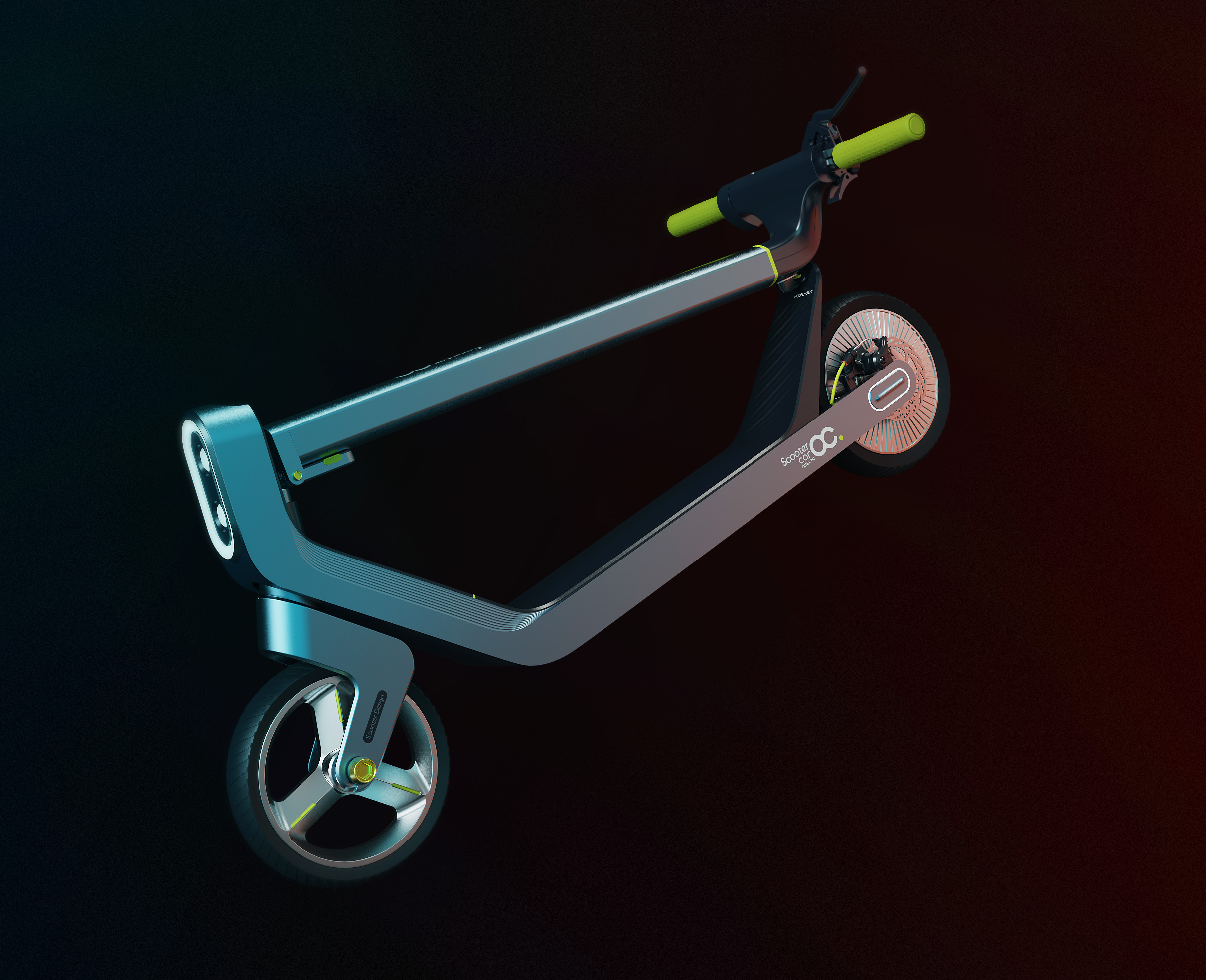 哈士奇设计作品 - 电动滑板车
