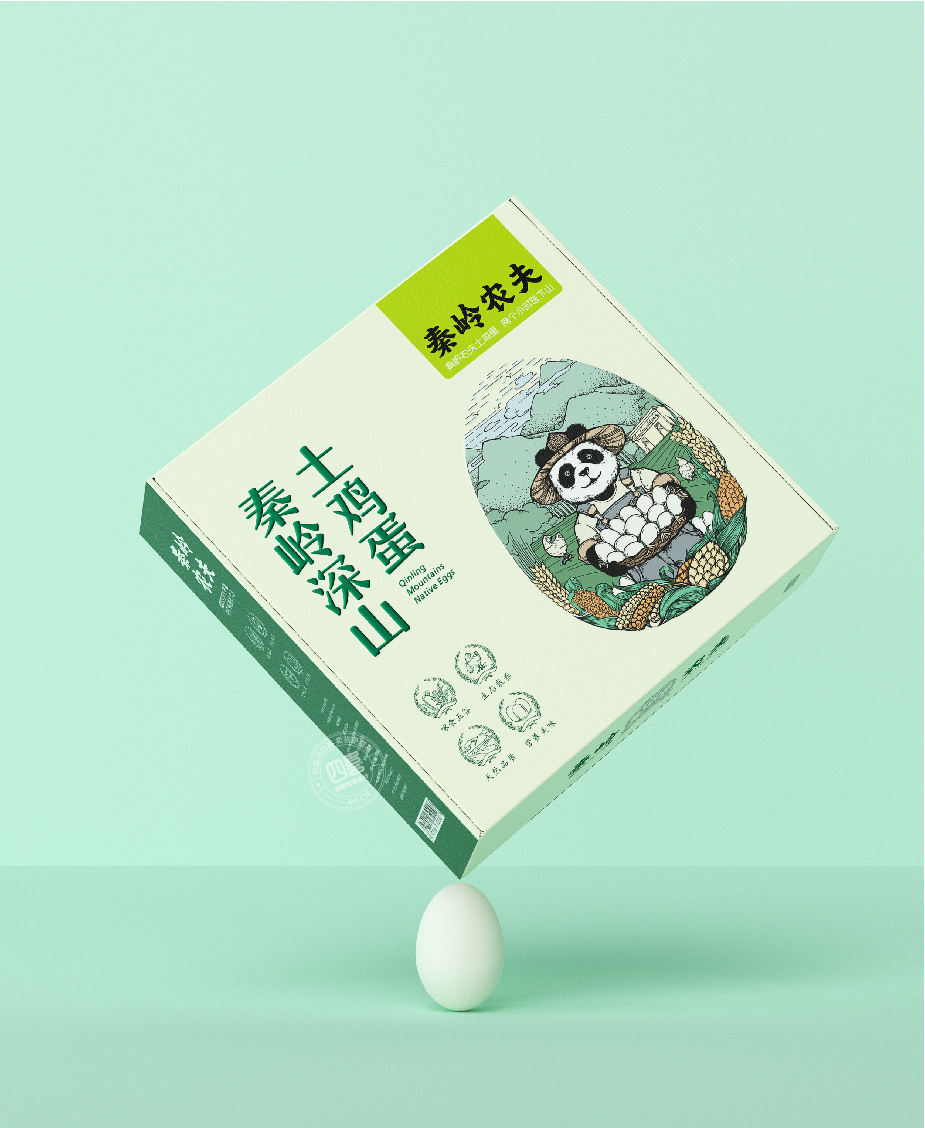 秦岭农夫鸡蛋包装设计