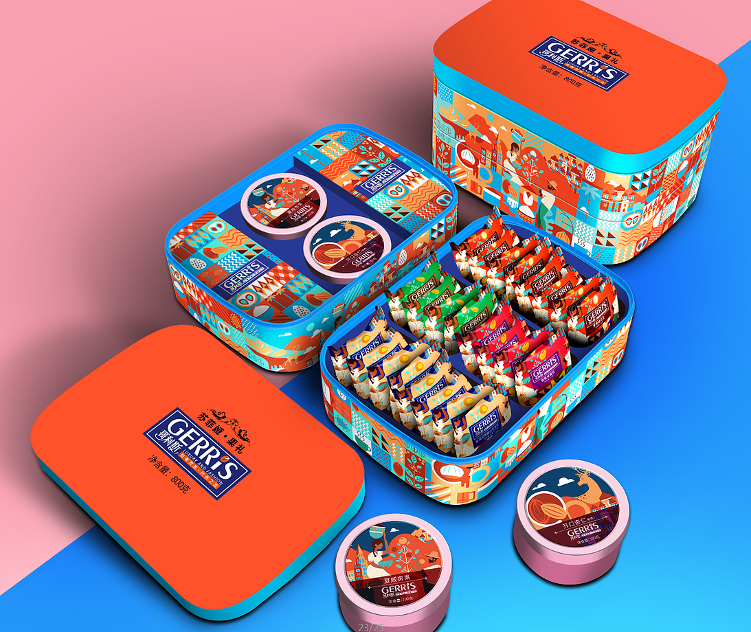 哥利斯×巨灵设计 坚果年货礼盒食品包装设计