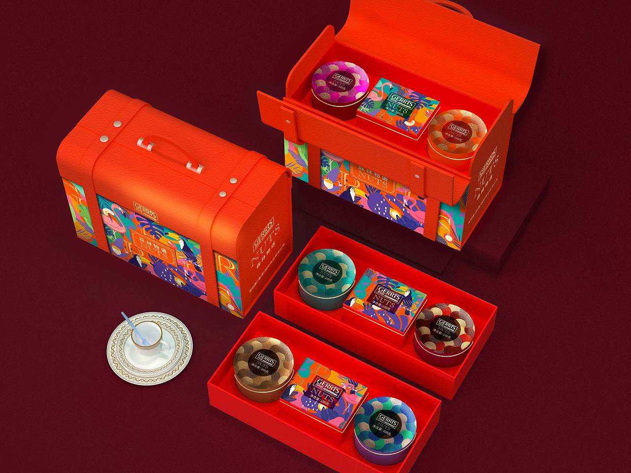 哥利斯×巨灵设计 坚果年货礼盒食品包装设计