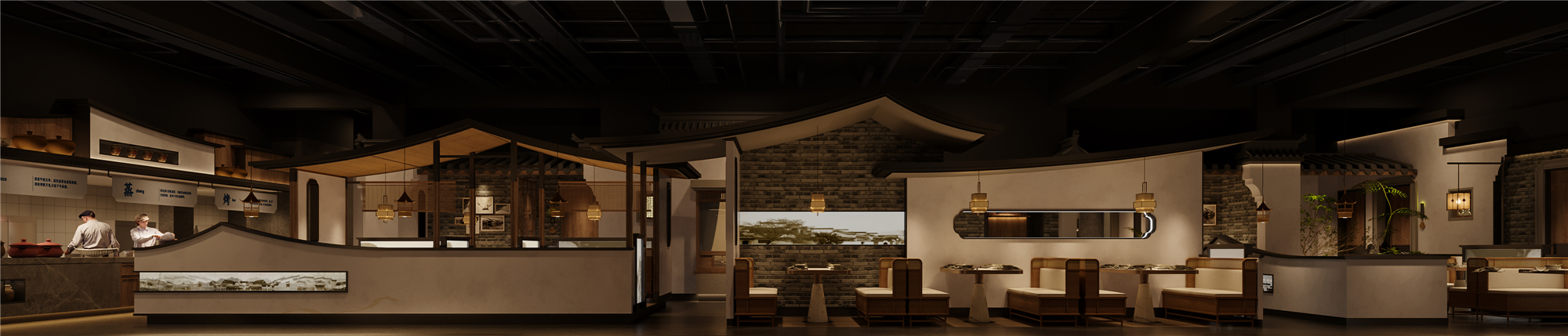 千岛湖淳圆外主题餐厅设计