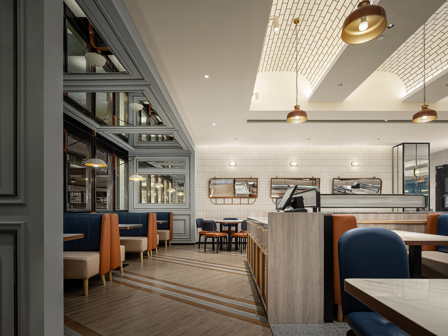 港式茶餐厅设计，340㎡简欧空间，轻享休闲食刻