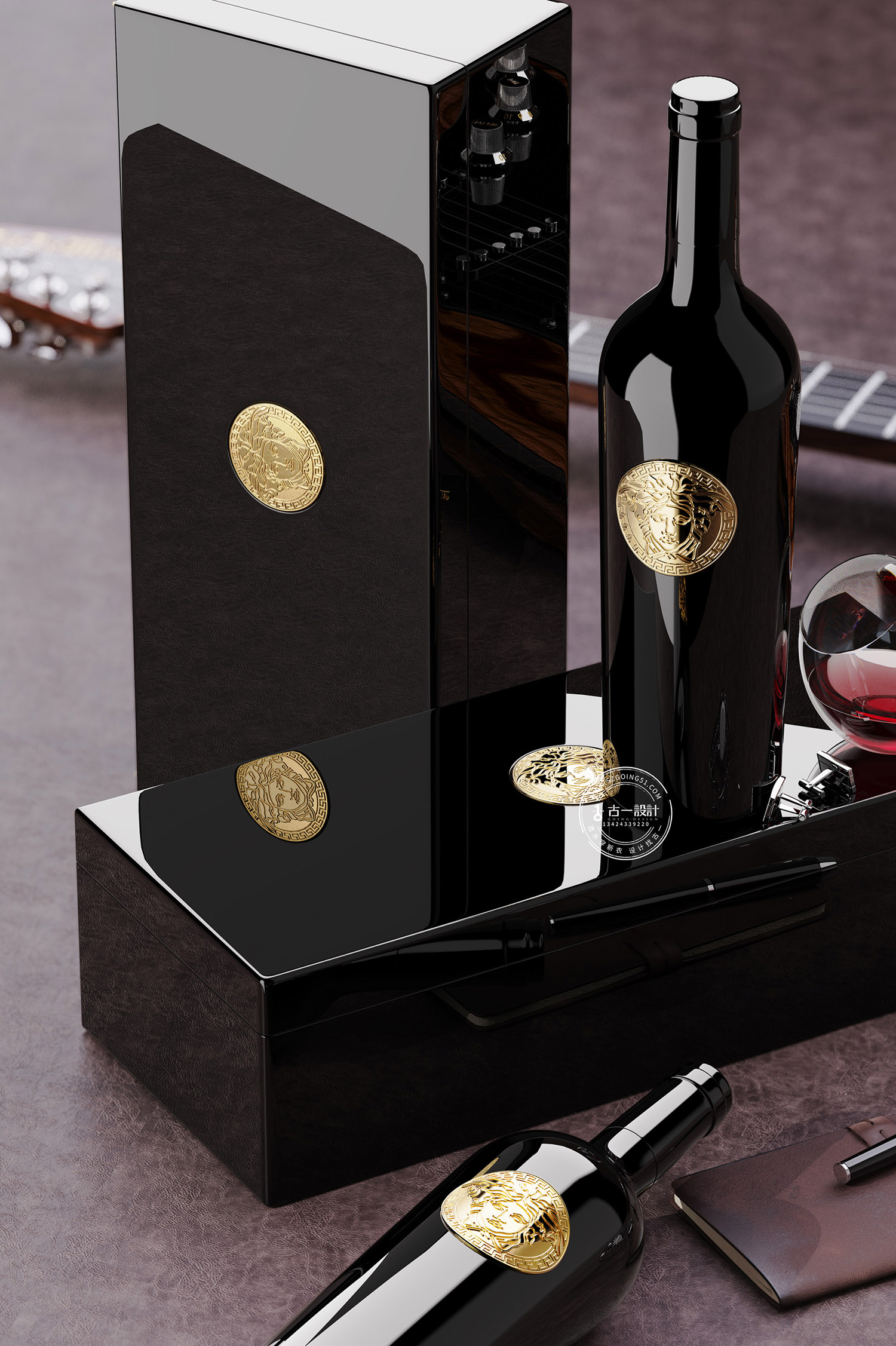 【范思哲 x 古一设计】 兼顾珠宝收纳功能的葡萄酒礼盒包装设