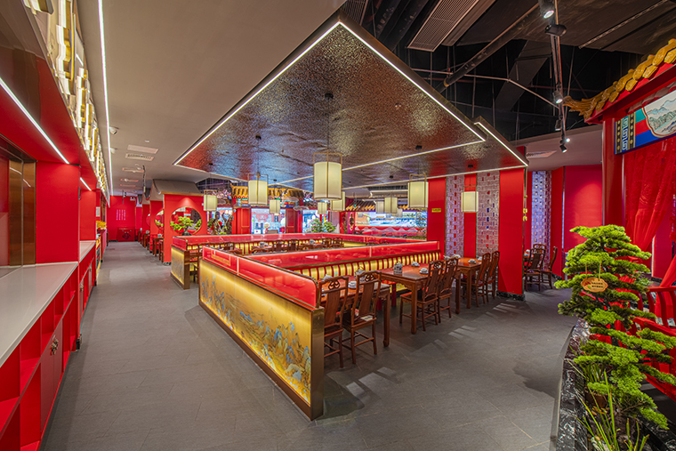 京味张北京烤鸭粤港澳大湾区之最连锁餐饮空间设计