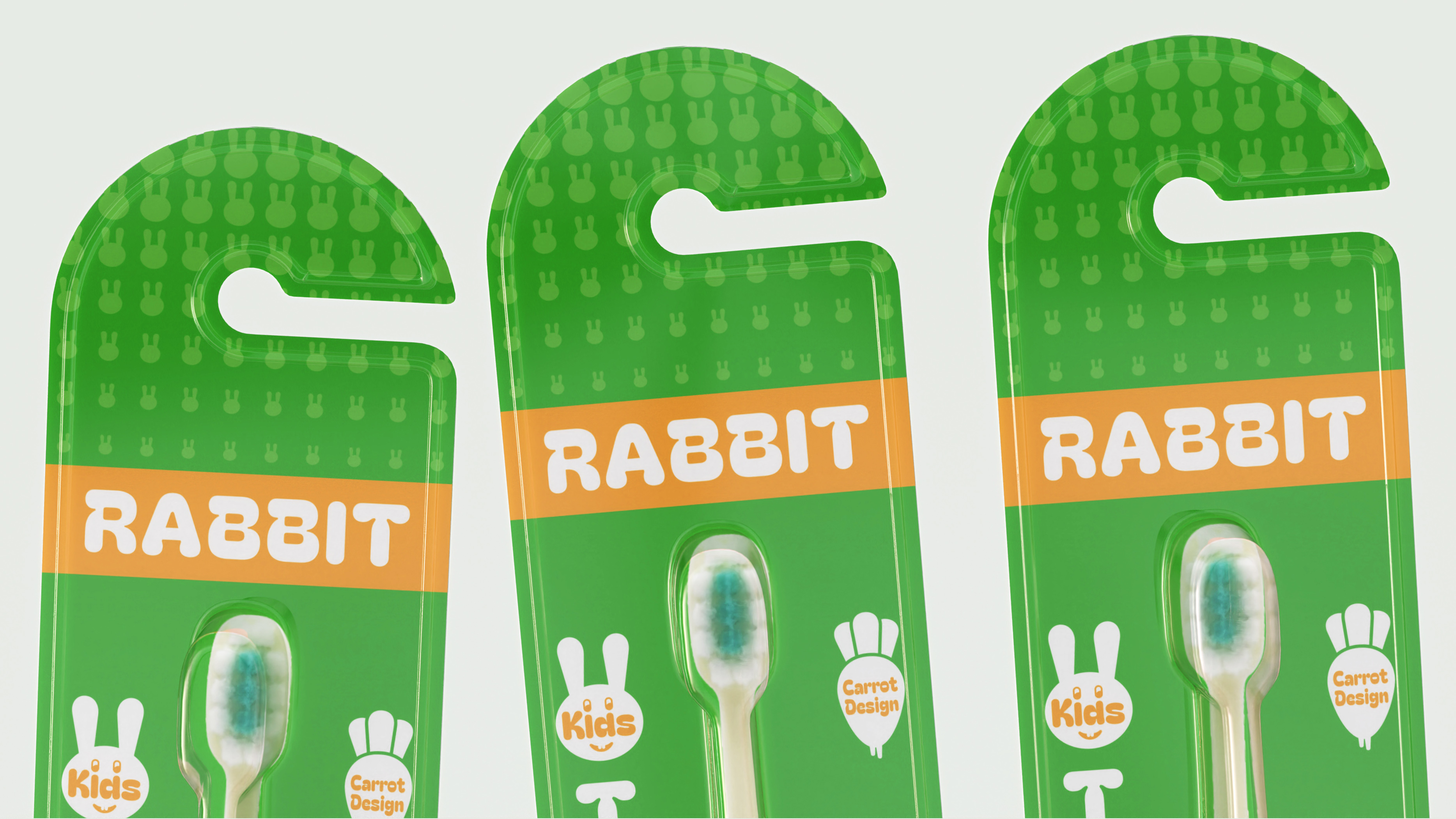 RABBIT 儿童牙刷包装设计