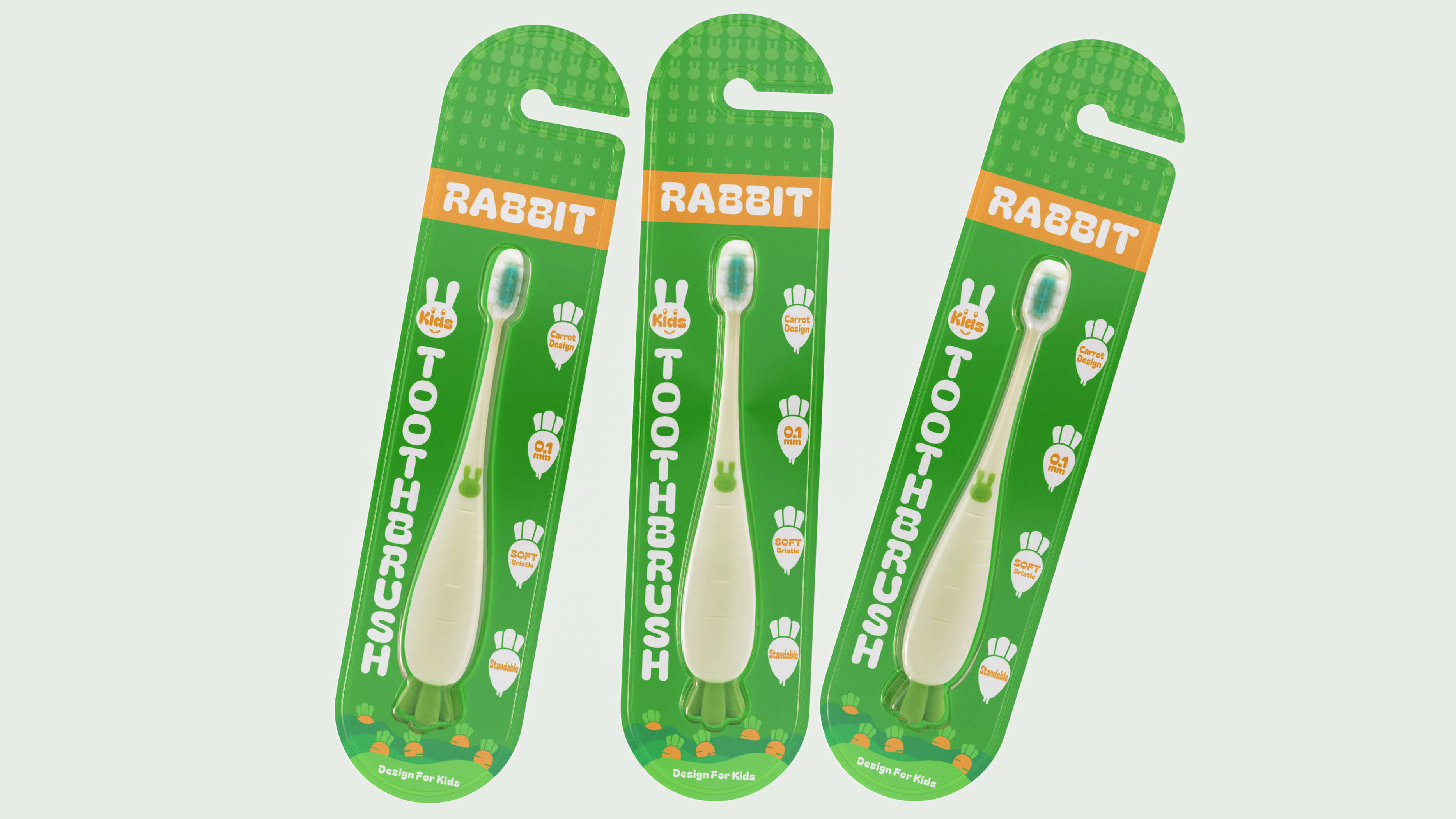 RABBIT 儿童牙刷包装设计